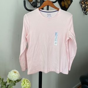 Croft & Barrow The Classic Tee Woman’s Size PL (Petite) Pink Pull Over Shirt!